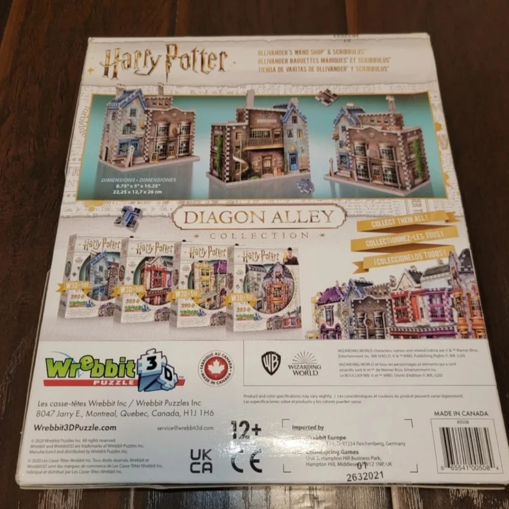 Harry Potter 3D Puzzle Diagon Alley house toys building olivanders wand shop
